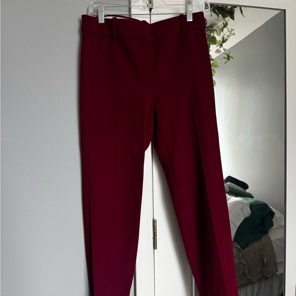 J. Crew Deep Red Cameron Pants